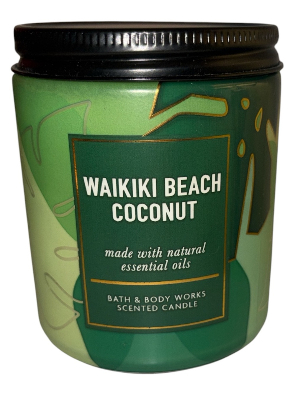 Bath & Body Works Waikiki Beach Coconut Candle Single Wick 8 oz NWT
